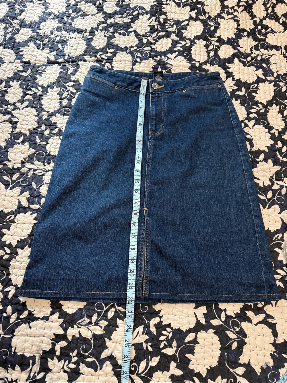 GAP Dark Blue Denim A-Line Skirt
